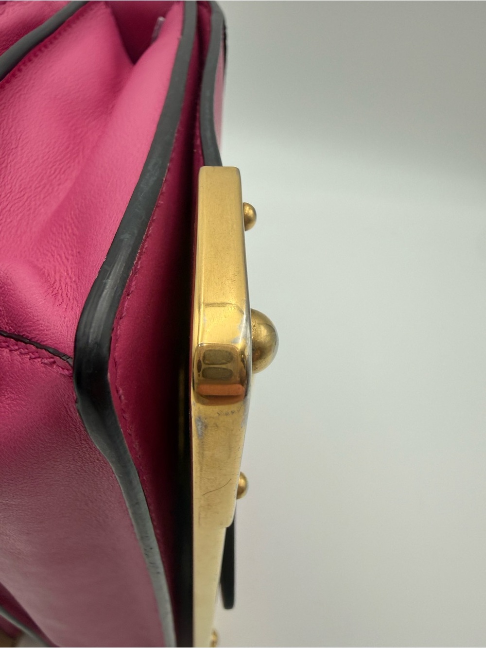 Prada Pink and Black Cahier with gold hardware - Picture 9 of 14